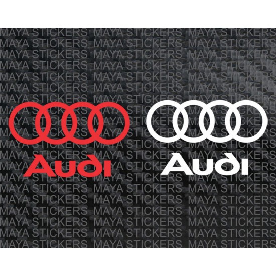 2 stickers Audi