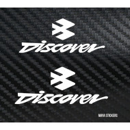 Bajaj Discover logo sticker / decal  custom colors available ( pair of 2 )