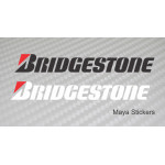 Bridgestone logo stickers / decal for bikes and cars.  ( Pair of 2 stickers )