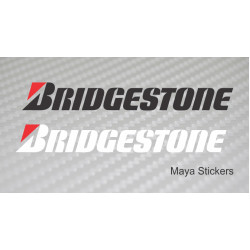 Bridgestone logo stickers / decal for bikes and cars.  ( Pair of 2 stickers )