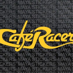 Cafe Racer logo bike stickers