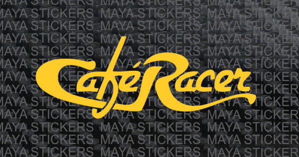 Cafe Racer stickers and Decals in custom colors and sizes