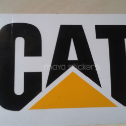 Cat - Caterpillar logo sticker / decal for cars , bikes, and laptop. ( Pair of 2 )