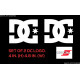 DC shoes logo sticker decal for bikes, cars, helmets ( Pair of 2 stickers )