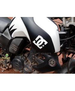 DC logo stickering on Yamaha FZ tank 