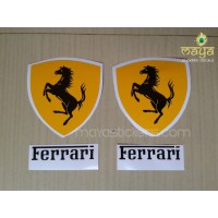 Ferrari logo stickers for Bikes, cars, laptops