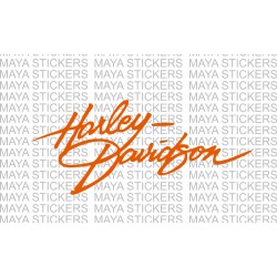  Harley  Davidson  logo  stickers in unique font 