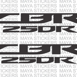 Honda CBR 250R logo for motorcycles stickers ( Pair of 2 )