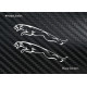 Jaguar logo sticker / decal for bikes, cars, laptop.  ( Pair of 2 flipped stickers ) 