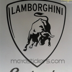 Lamborghini vinyl decal sticker for cars, bikes and laptop. Custom colors available