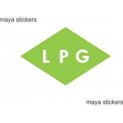 LPG Sticker / decal for Cars. Set of 2 Stickers. 