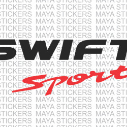 Suzuki swift sport logo stickers / decal (dual color)