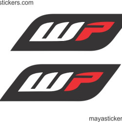 WP logo sticker for KTM duke, RC and other bike forks (pair of 2 stickers )