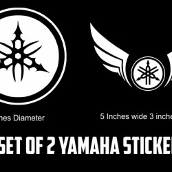 yamaha tribal logo and yamaha wings bike and helmet stickers