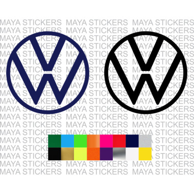 Volkswagen Decal Sticker In Custom Colors And Sizes