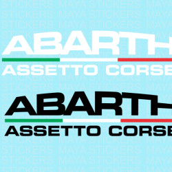 Abarth Assetto Corse logo sticker for cars
