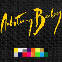 Achtung Baby decal sticker 