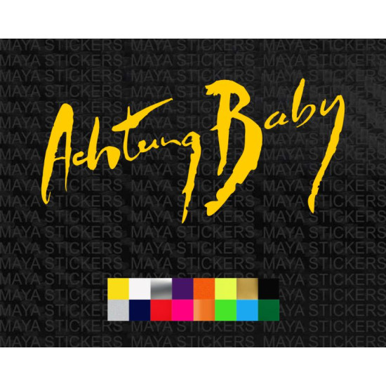 Achtung Baby decal sticker 