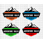Adventure rally stickers for ADV, offroad, cars and bikes. 