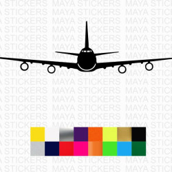 Aeroplane silhouette decal stickers 