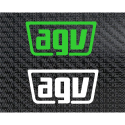 AGV simple logo decal sticker for motorcycles, cars, and helmets ( Pair of 2 )