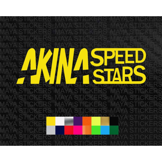 Akina SpeedStars car stickers 