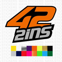 Alex Rins 42 number logo bike sticker 