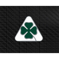 Alfa Romeo clover leaf - quadrifoglio triangle full logo car sticker 