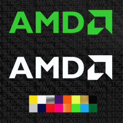 AMD logo laptop stickers ( Pair of 2 )