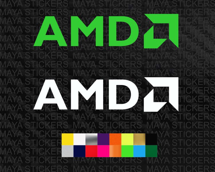 Amd Logo Vinyl Amd Logo Sticker Amd Decal Ubicaciondepersonascdmxgobmx