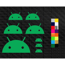Android new logo sticker for mobiles, tabs, laptops