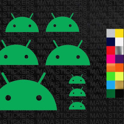 Android new logo sticker for mobiles, tabs, laptops