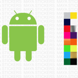 Android old logo sticker for mobiles, tabs, laptops