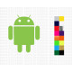 Android old logo sticker for mobiles, tabs, laptops