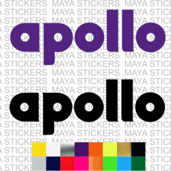 Apollo tyres logo decal stickers for cars and bikes ( Pair of 2 )