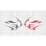 Aprilia Factory racing cheetah head logo decal bike sticker  (Pair of 2 )
