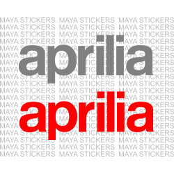 Aprilia logo stickers for bikes, helmets and scooters ( Pair of 2 )
