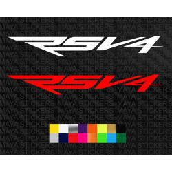 Aprilia RSV4 logo bike stickers ( Pair fo 2 stickers )