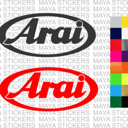 Arai helmets logo stickers in for bikes, cars, helmets ( Pair of 2 )
