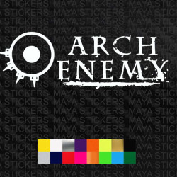 Arch Enemy logo decal stickers for laptops, cars and others