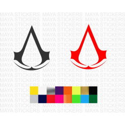 Assassin's Creed logo decal stickers for laptops, consoles, desktops and others