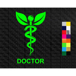 Ayurvedic doctor logo sticker for cars, bikes, laptops, doors