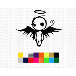 Fallen angel decal sticker for cars, bikes and laptops