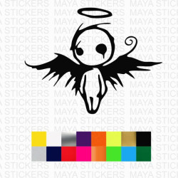 Fallen angel decal sticker for cars, bikes and laptops