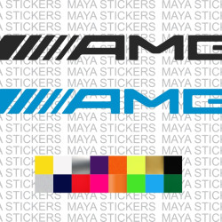 AMG logo stickers for Mercedes Benz ( Pair of 2 )