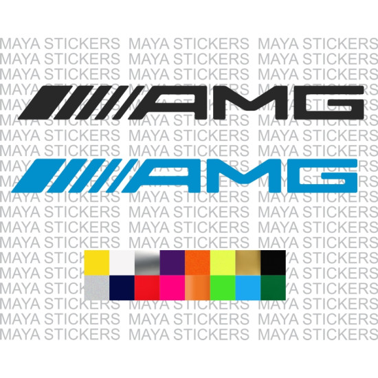 AMG logo stickers for Mercedes Benz ( Pair of 2 )