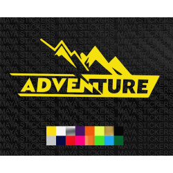 Mountain design adventure stickers for motorcycles and cars ( Pair of 2 )