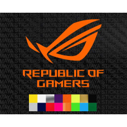 ASUS republic of gamers full  logo stickers for laptops, desktops, mobiles 