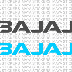 Bajaj textual logo decal sticker for bikes ( Pair of 2 )