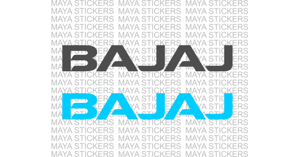 SIGN EVER Bike Stickers for Bajaj Racing Stylish Logo Sides Tank Mask Vinyl  Decals Color-White L x H 10.00 cm x 4.50 cm Pack of 2 : Amazon.in: Car &  Motorbike